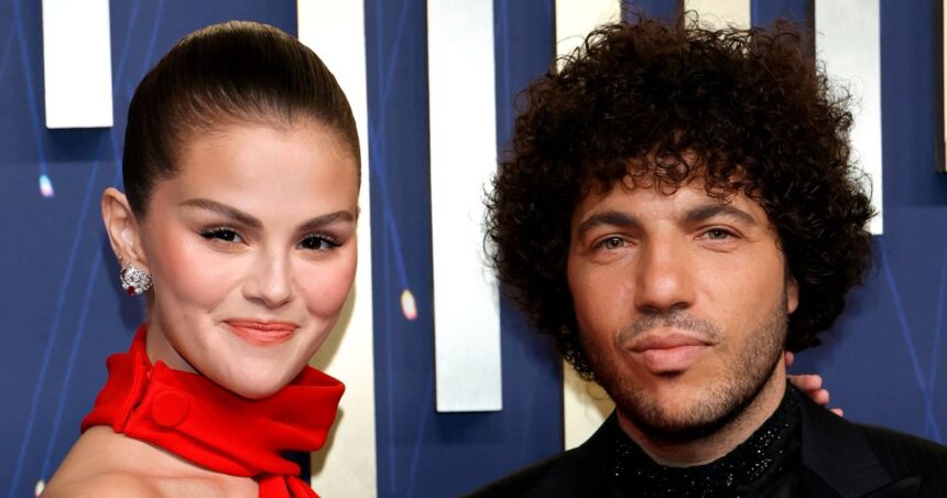 Selena Gomez and Benny Blanco at the Emmy Awards 2025> (@billboard|X).
