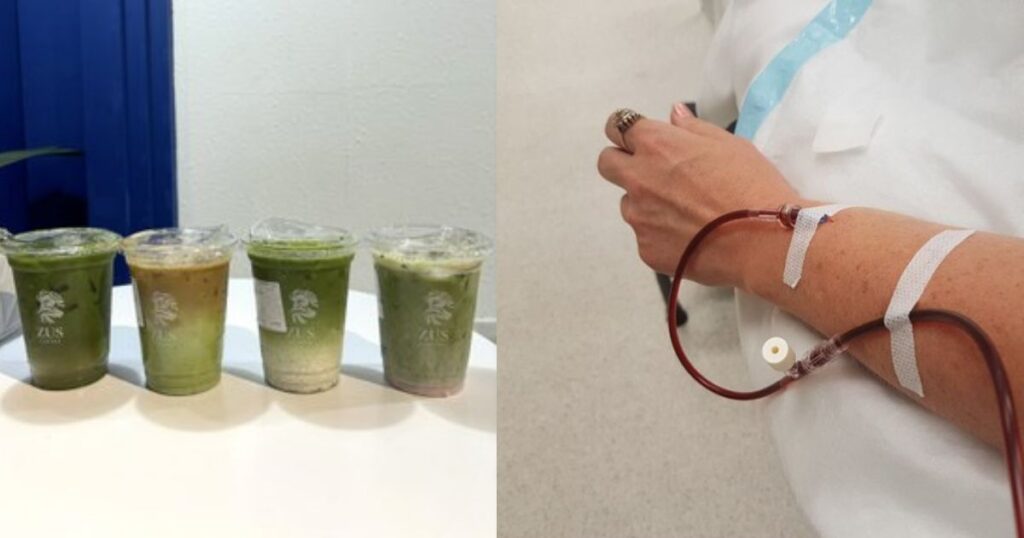 A South Carolina woman ends up in hospital drinking matcha once a week.