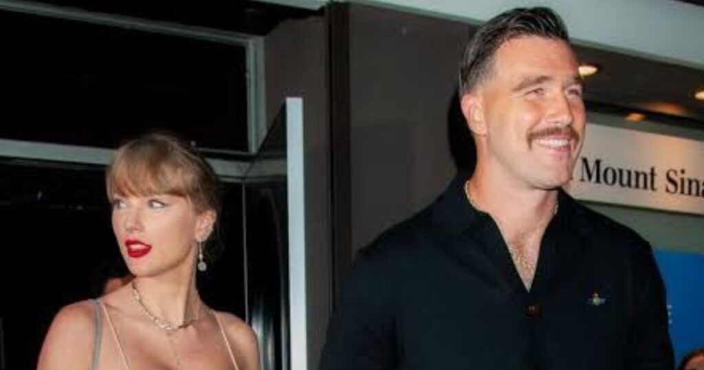 Taylor Swift and Travis Kelce (@LaTayMexicana|X).