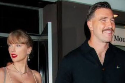 Taylor Swift and Travis Kelce (@LaTayMexicana|X).