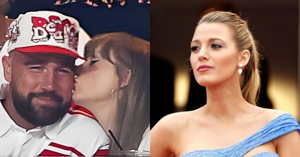 Taylor Swift celebrates her engagement to Travis Kelce while former best friend Blake Lively remains silent.