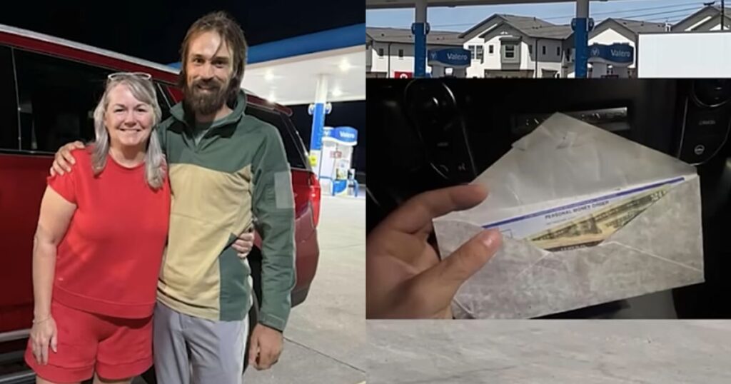 A Texas man returns a cash filled envelope to its owner.