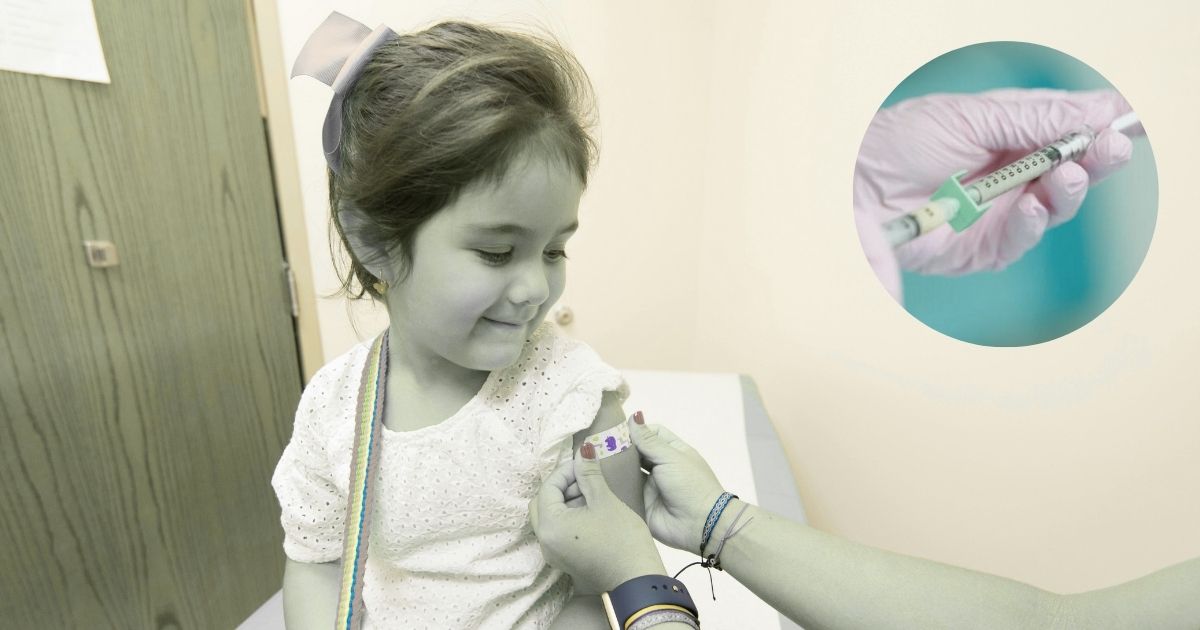 Trump administration aims to end all vaccine mandates in Florida for school children. (Main image - CDC via Pexels) and ( Image inside the circle from boyletoday).