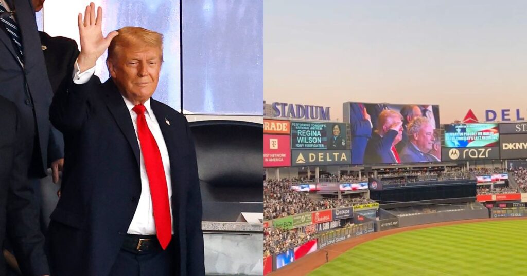 Donald Trump gets booed at a Yankees game