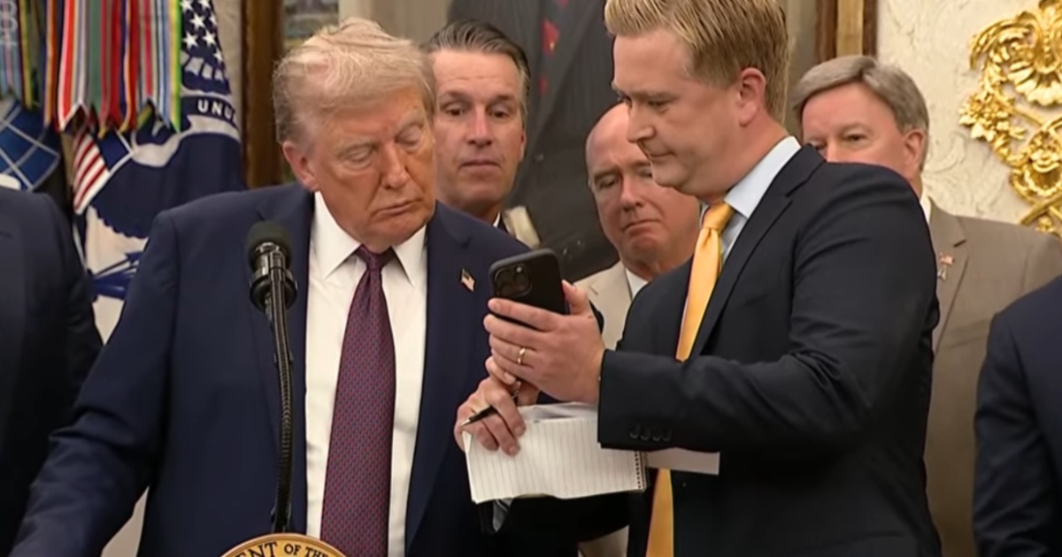 Trump watches White house video