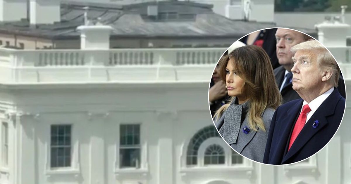 Viral Video Shows Mysterious Bag Being Thrown Out of White House Window (Image source: X/@patriottakes)
