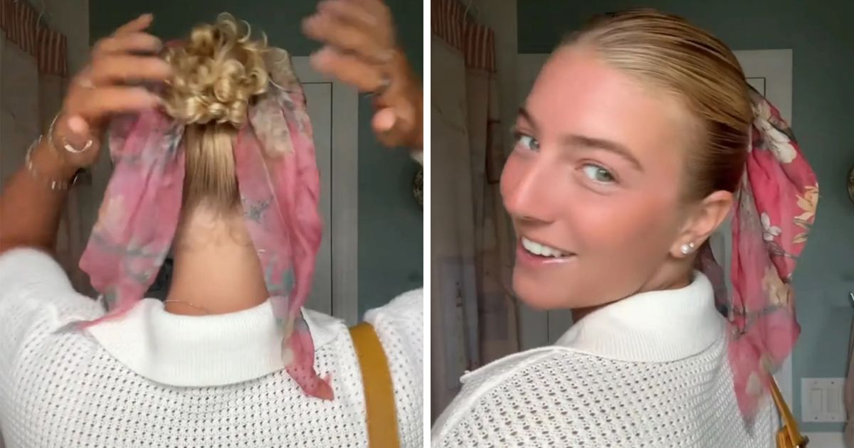 Cancer survivor flaunts tiny ponytail