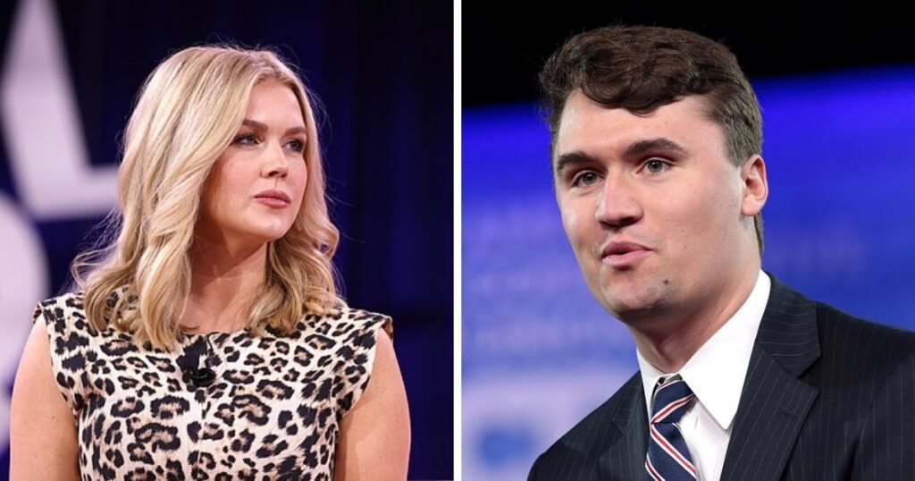 Karoline Leavitt and Charlie Kirk