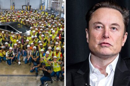Former employees allege a toxic and racist workplace culture at Elon Musk's Tesla (Image Source: X/@Tesla, Wikimedia Commons/U.S. Air Force / Trevor Cokley)