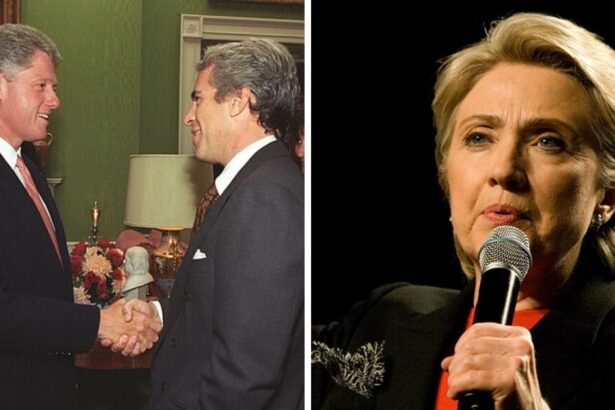 Bill Clinton and Jeffrey Epstein (Image Source: The White House) and Hillary Clinton (Image via Wikimedia Commons/Brett Weinstein)