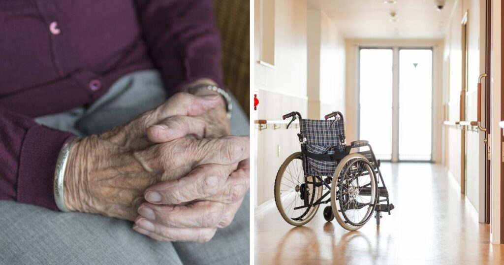 An old woman was murdered in a nursing home