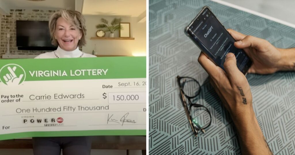 A Virginia woman won a huge lottery with ChatGPT's help