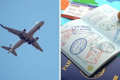 Men allegedly started eating their passports mid-air