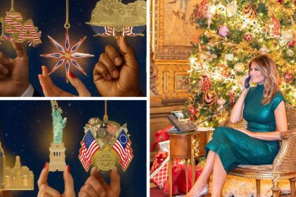 Melania Trump has unveiled the 2025 Christmas ornament collection