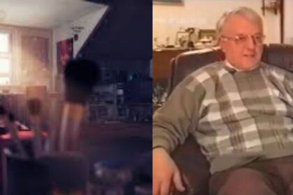 A man named Leslie Harvey made a shocking discovery while renovating his family house in Wales. (left- mage via GoodFon) and ( right- (image via Youtube/Paranormal Investigation UK).