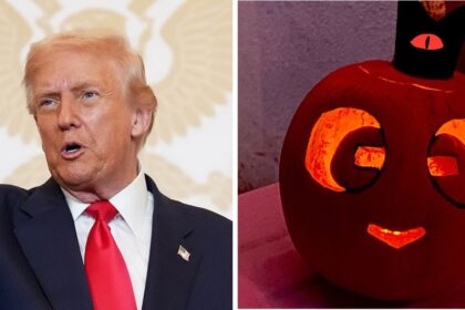 Anti-MAGA Halloween decoration leaves social media users impressed