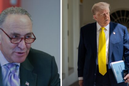 Chuck Schumer and Donald Trump