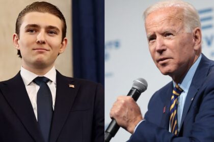 What did Barron Trump whisper to Joe Biden? Their interaction gets revealed