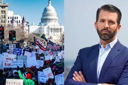 Donald Trump Jr. defended the massive nationwide “No Kings” protests against the Trump administration and its policies.