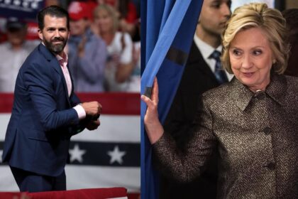 Donald Trump Jr and Hillary Clinton in a war of words