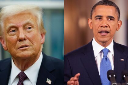 Donald Trump and Barack Obama