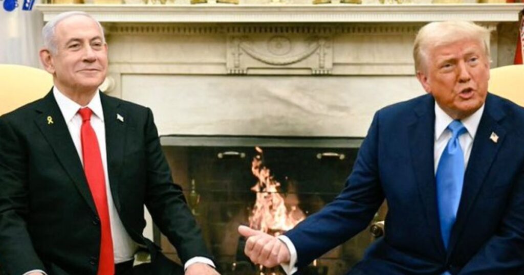 Donald Trump and Benjamin Netanyahu (@Robiiin_Hoodx|X.com).