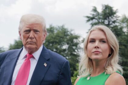 Donald Trump and Karoline Leavitt