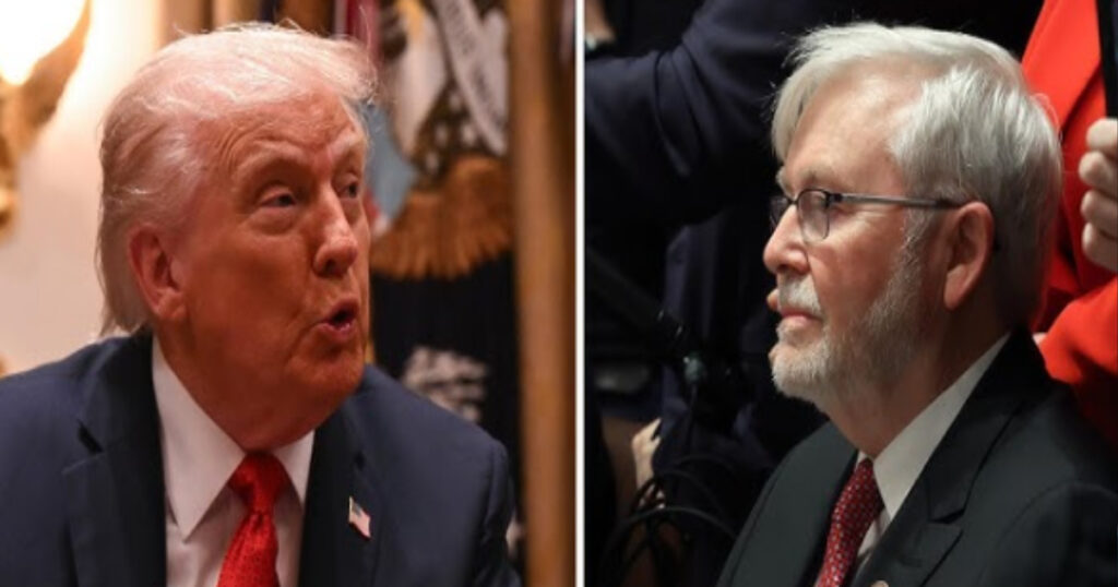 Donald Trump and Kevin Rudd