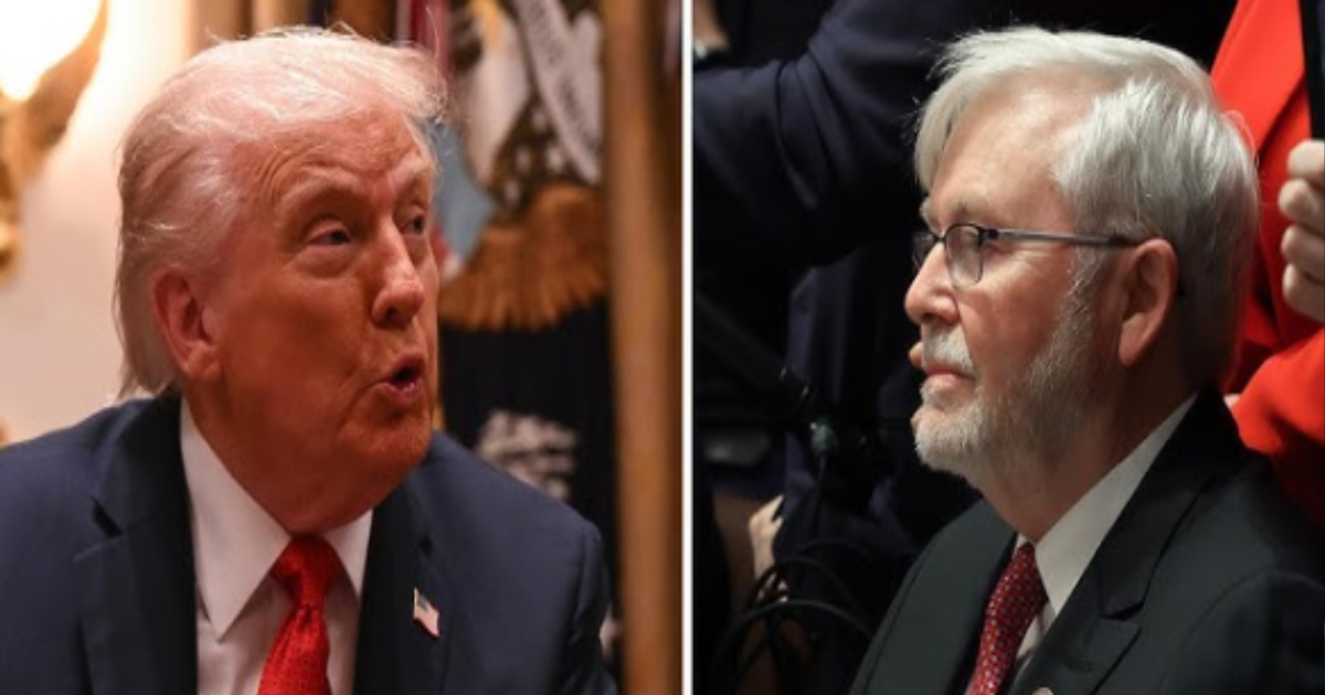 Donald Trump and Kevin Rudd