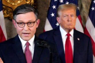 Donald Trump and Mike Johnson