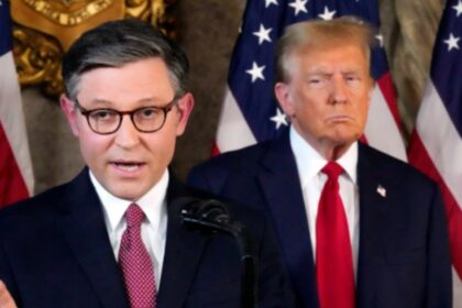 Donald Trump and Mike Johnson