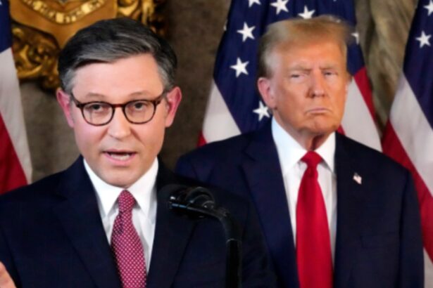 Donald Trump and Mike Johnson