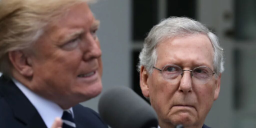 Donald Trump and Mitch mcconnell