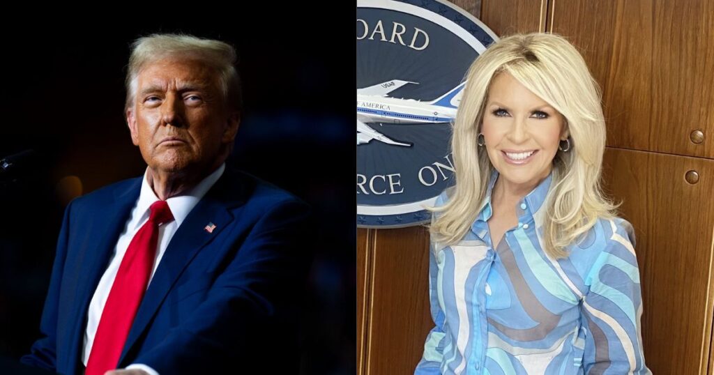 Donald Trump and Monica Crowley