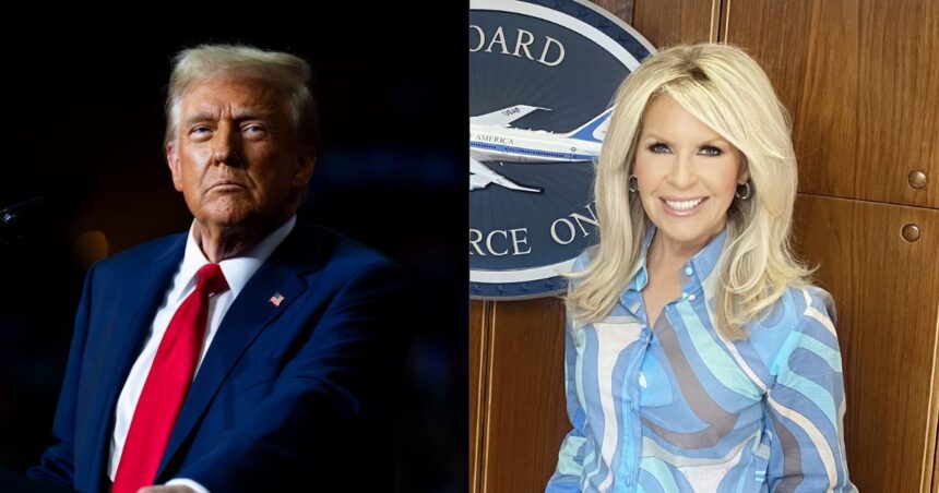 Donald Trump and Monica Crowley