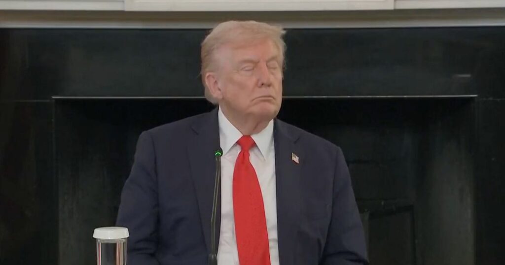 Donald Trump brutally trolled for almost falling asleep