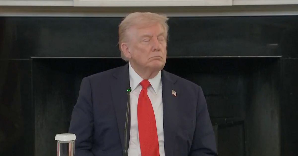 Donald Trump brutally trolled for almost falling asleep