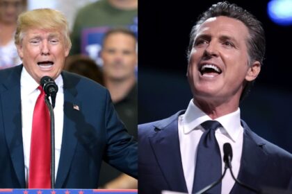 Gavin Newsom and Donald Trump