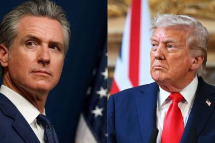 Gavin Newsom and Donald Trump