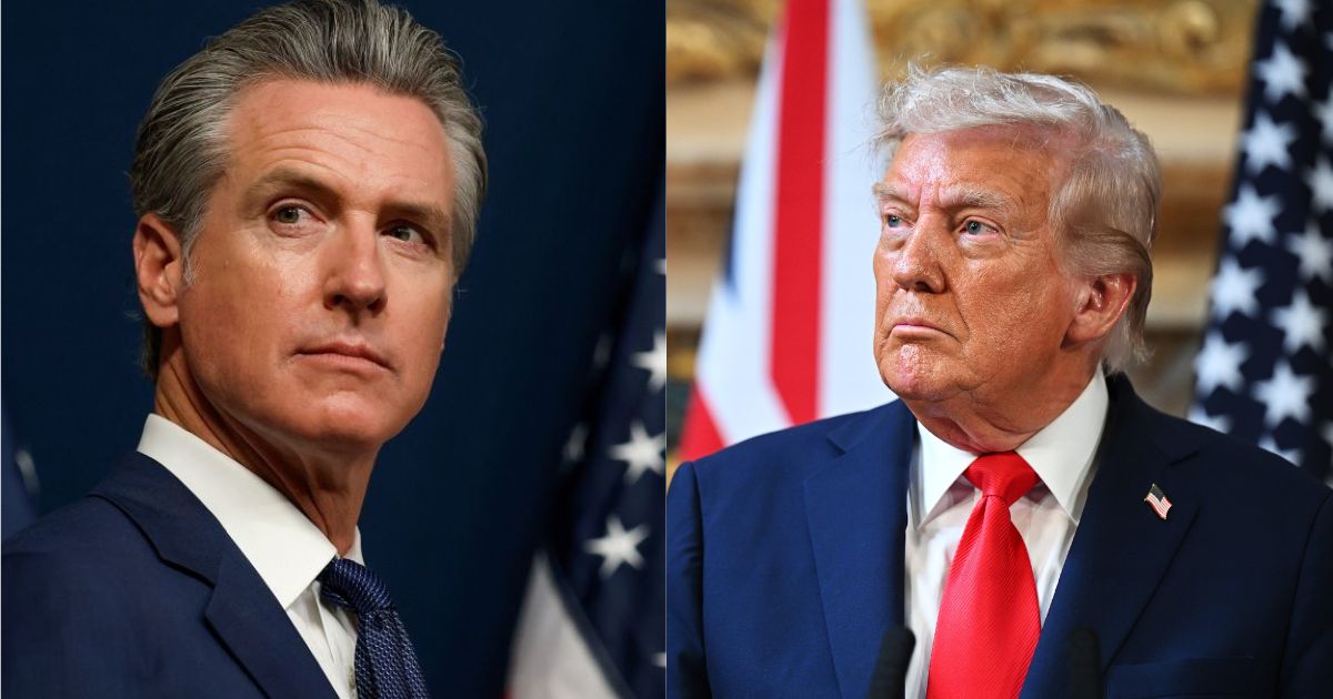 Gavin Newsom and Donald Trump
