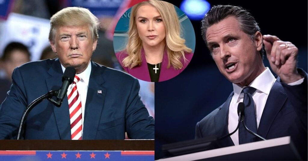 Gavin Newsom attacks Trump and Leavitt on social media