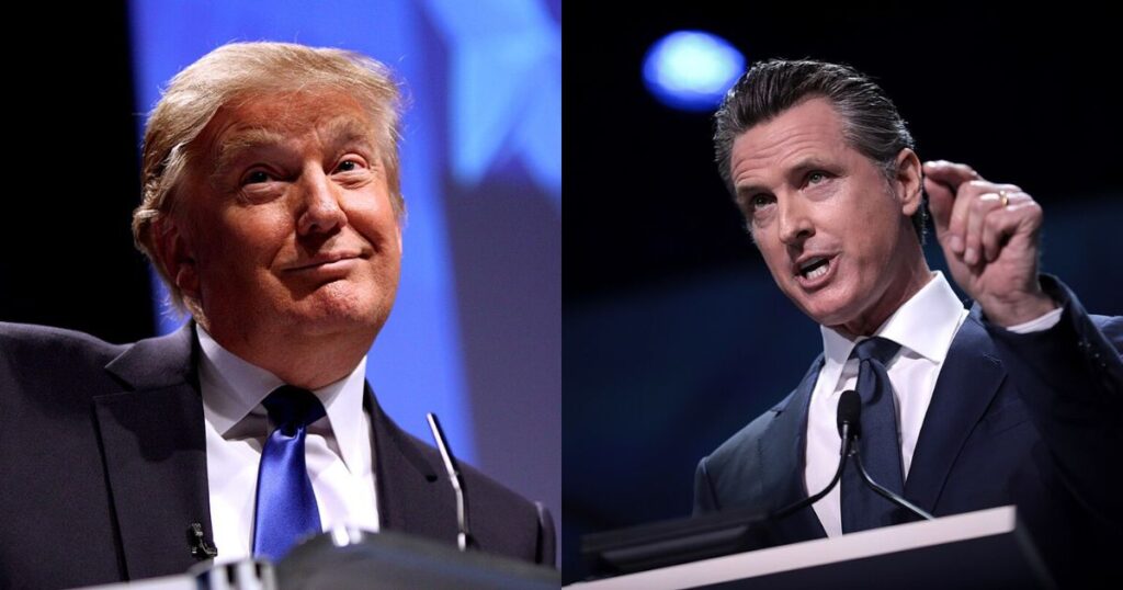 Donald Trump and Gavin Newsom