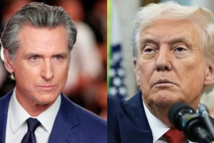Gavin Newsom takes aim at Donald Trump