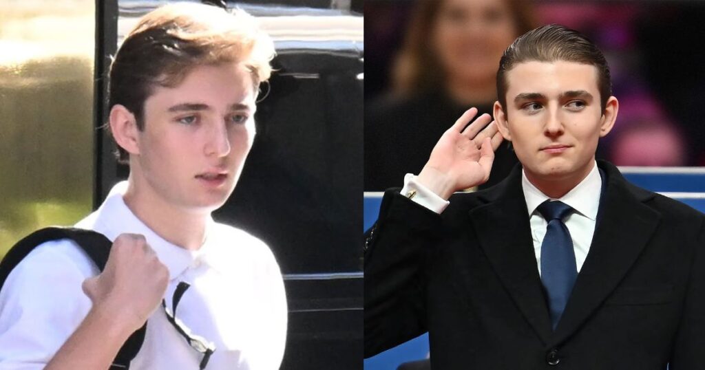 Has Barron Trump found the love of his life New dating rumors swirl yet again. (left- @OGshoots|X.com). and ( right- @j0hnwang|X.com).