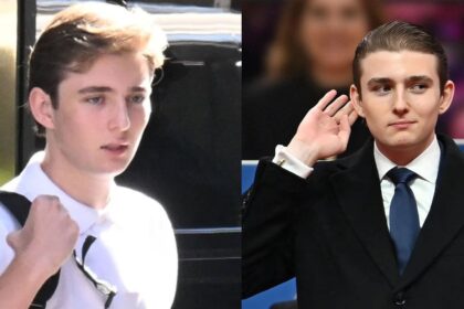 Has Barron Trump found the love of his life New dating rumors swirl yet again. (left- @OGshoots|X.com). and ( right- @j0hnwang|X.com).