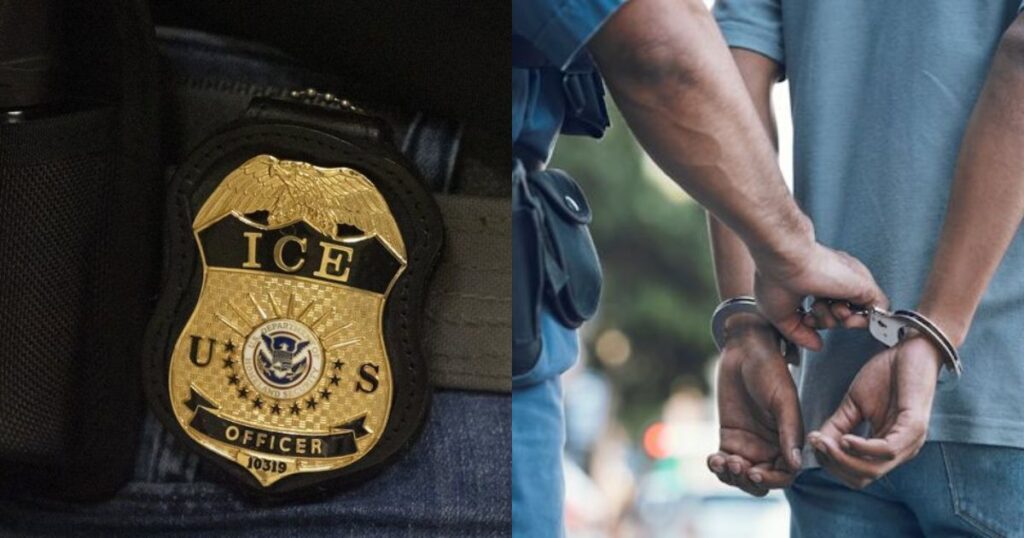 Husband fights back after Green Card applicant’s shocking ICE detention at routine USCIS appointment. (left-@calgaryherald|X.com). right- @highlandcurrent|X.com).