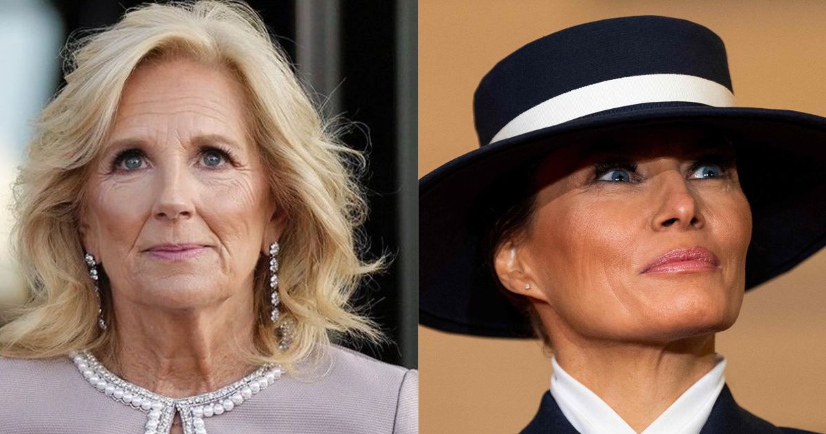 Jill Biden (@DisavowTrump20|X.com). and Melania Trump (Heute.at).