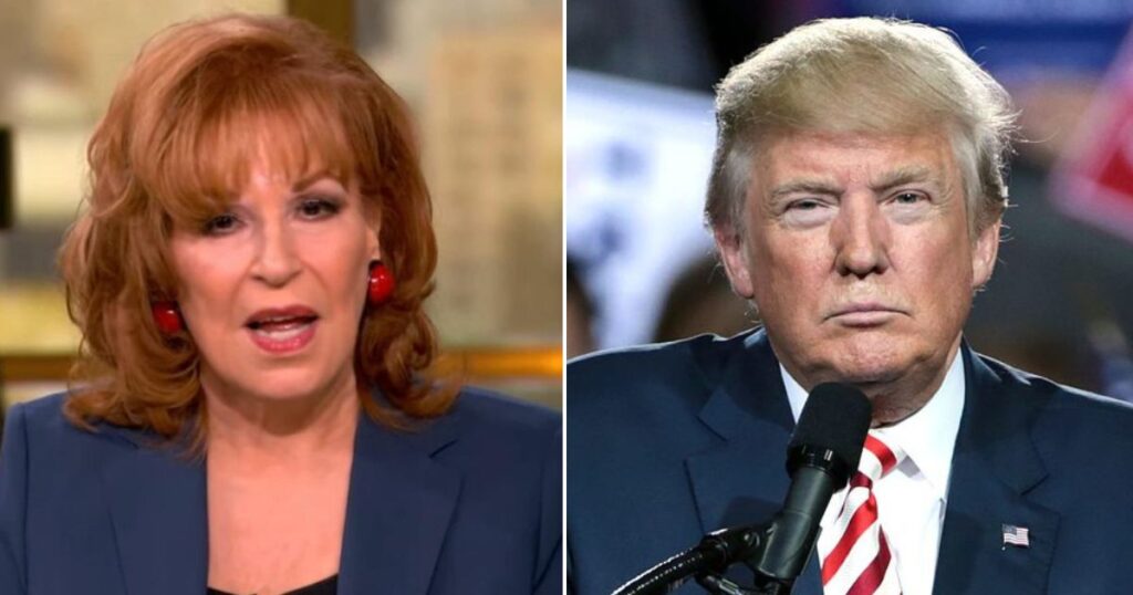 Joy Behar and Donald trump