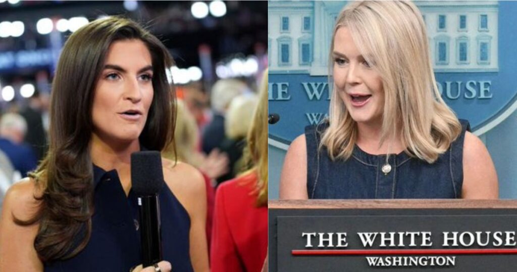 Kaitlin Collins and Karoline Leavitt