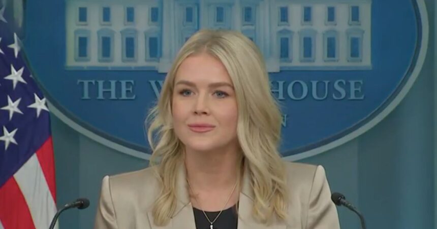 Karoline Leavitt has been dressing up in big suits hiding her body.